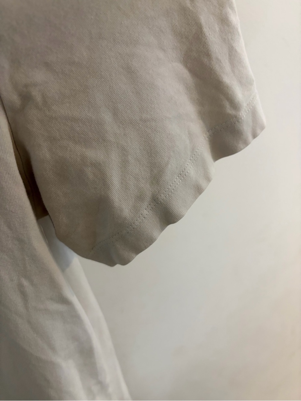 Banana Republic Premium Stretch Cotton Crewneck T-Shirt - Light Beige - L - Picture 5 of 6